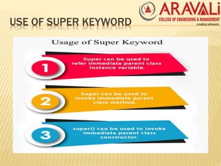 Super and final in java | PPT