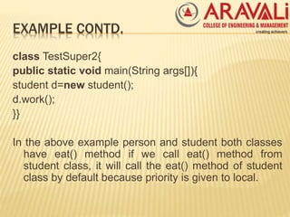 Super and final in java | PPT