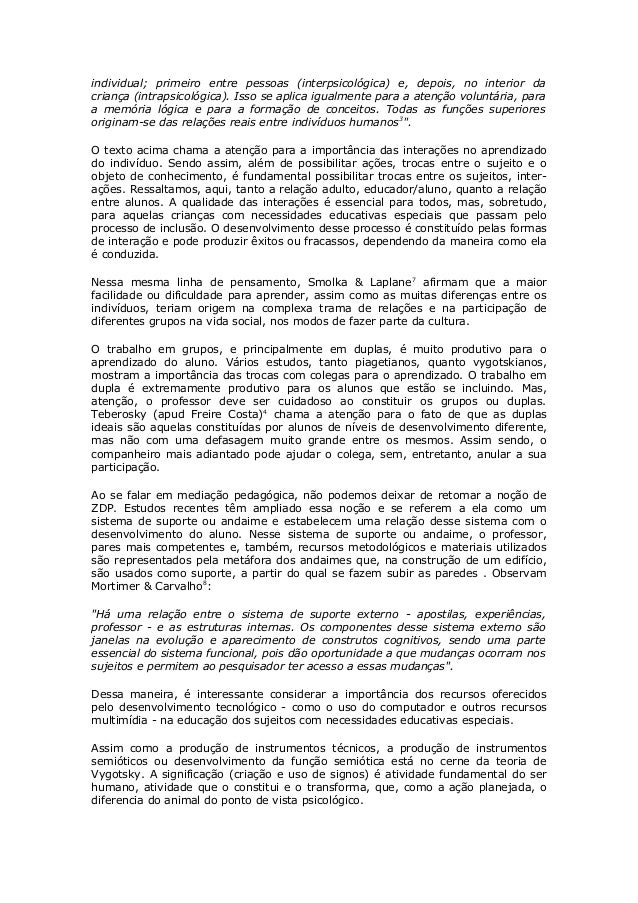 vygotsky ea educação especial