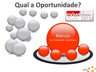 Qual a Oportunidade?



               Marcas
          Com Variedade e Qualidade
 