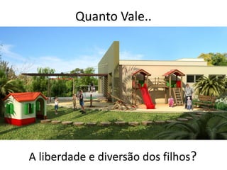 Quanto Vale..




A liberdade e diversão dos filhos?
 