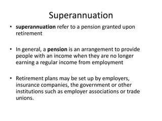 Super Annuation Schemes 2 320
