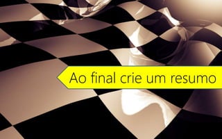 Ao final crie um resumo
 
