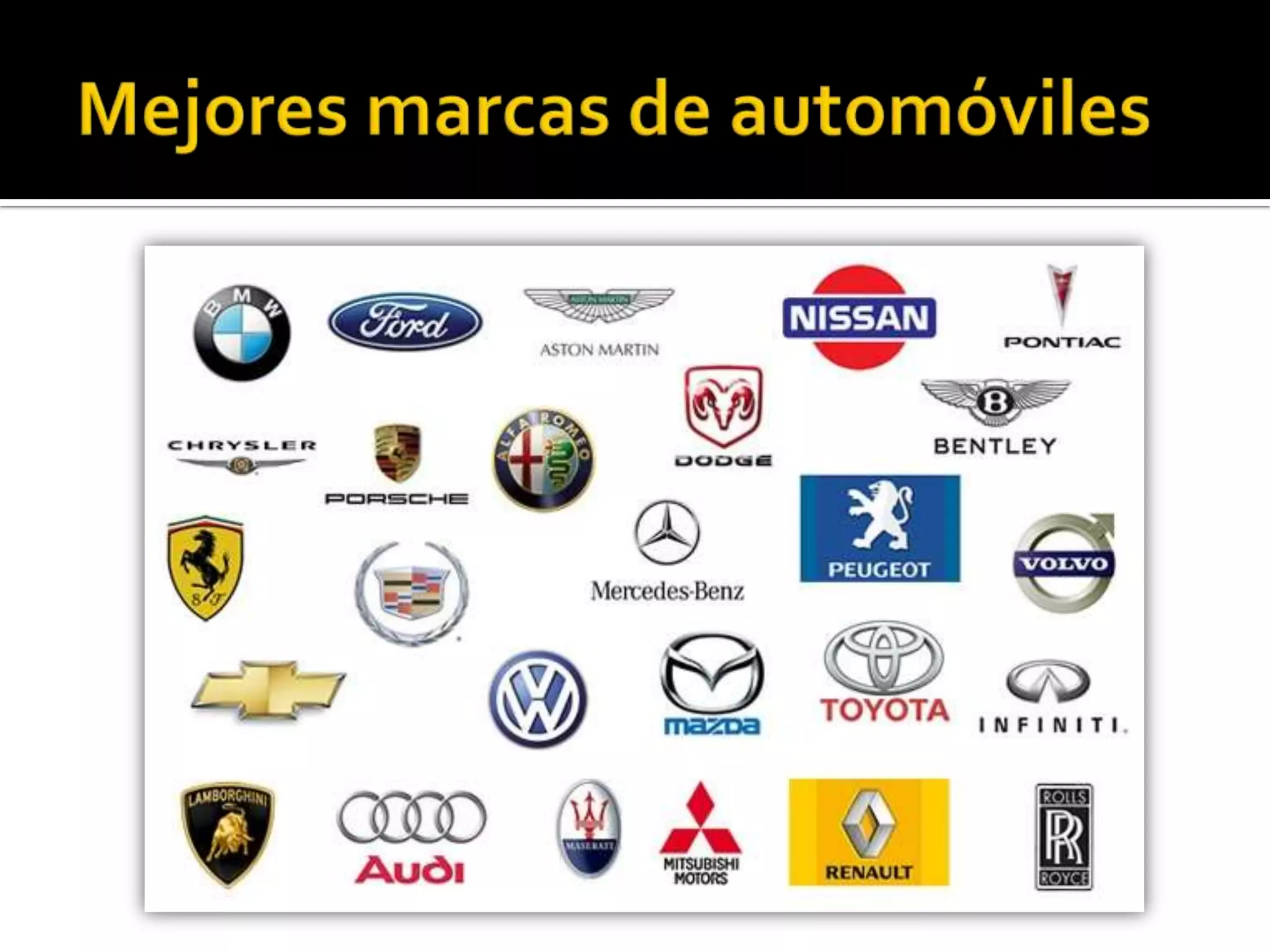 Mejores marcas de automóviles 