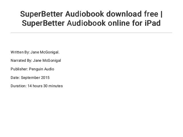 superbetter book superbetter book