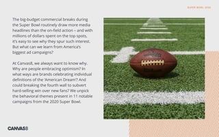 Super Bowl 2020 / The insights behind the ads | PDF