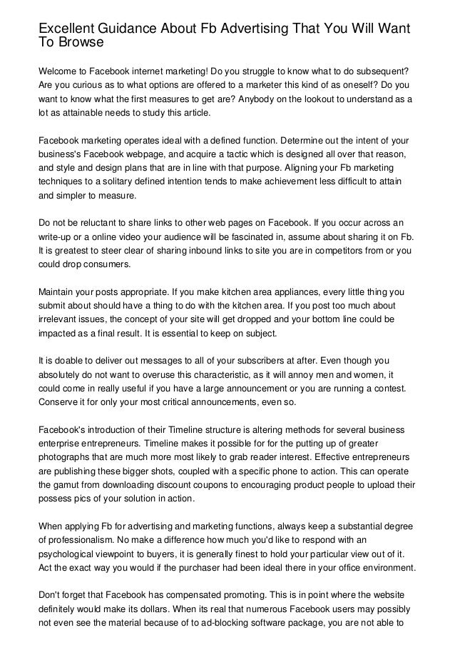 Osers Issues New Guidance Concerning >> Excellent Guidance About Fb Advertising That You Will Want Osers Issues New Guidance Concerning >> Excellent Guidance About Fb Advertising That You Will Want