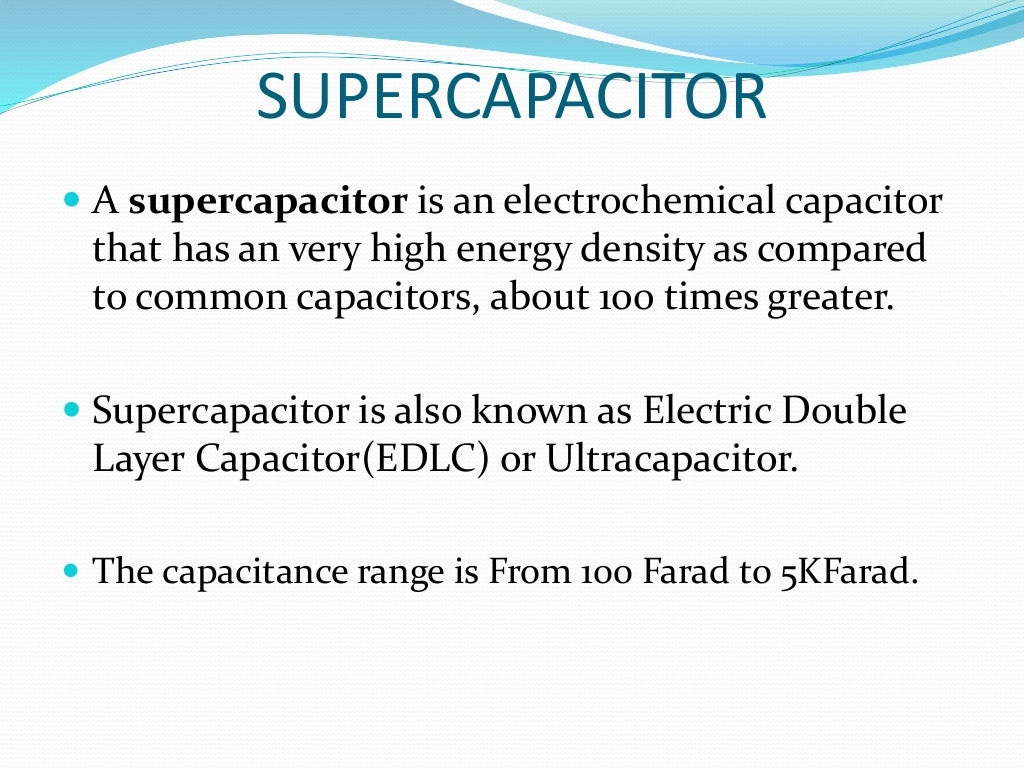 Supercapacitors ppt hhd