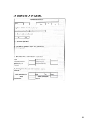 33
4.7 DISEÑO DE LA ENCUESTA
 