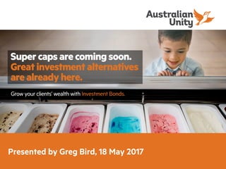 Presented by Greg Bird, 18 May 2017
 