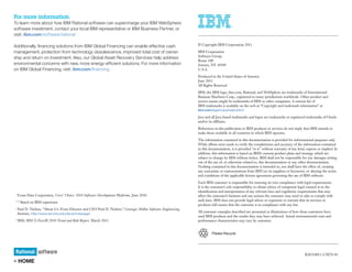 For more information
To learn more about how IBM Rational software can supercharge your IBM WebSphere
software investment, contact your local IBM representative or IBM Business Partner, or
visit: ibm.com/software/rational

Additionally, ﬁnancing solutions from IBM Global Financing can enable effective cash                            © Copyright IBM Corporation 2011

management, protection from technology obsolescence, improved total cost of owner-                              IBM Corporation
                                                                                                                Software Group
ship and return on investment. Also, our Global Asset Recovery Services help address
                                                                                                                Route 100
environmental concerns with new, more energy-efficient solutions. For more information                          Somers, NY 10589
on IBM Global Financing, visit: ibm.com/ﬁnancing                                                                U.S.A.
                                                                                                                Produced in the United States of America
                                                                                                                June 2011
                                                                                                                All Rights Reserved
                                                                                                                IBM, the IBM logo, ibm.com, Rational, and WebSphere are trademarks of International
                                                                                                                Business Machines Corp., registered in many jurisdictions worldwide. Other product and
                                                                                                                service names might be trademarks of IBM or other companies. A current list of
                                                                                                                IBM trademarks is available on the web at “Copyright and trademark information” at
                                                                                                                ibm.com/legal/copytrade.shtml

                                                                                                                Java and all Java-based trademarks and logos are trademarks or registered trademarks of Oracle
                                                                                                                and/or its affiliates.
                                                                                                                References in this publication to IBM products or services do not imply that IBM intends to
                                                                                                                make them available in all countries in which IBM operates.
                                                                                                                The information contained in this documentation is provided for informational purposes only.
                                                                                                                While efforts were made to verify the completeness and accuracy of the information contained
                                                                                                                in this documentation, it is provided “as is” without warranty of any kind, express or implied. In
                                                                                                                addition, this information is based on IBM’s current product plans and strategy, which are
                                                                                                                subject to change by IBM without notice. IBM shall not be responsible for any damages arising
                                                                                                                out of the use of, or otherwise related to, this documentation or any other documentation.
                                                                                                                Nothing contained in this documentation is intended to, nor shall have the effect of, creating
                                                                                                                any warranties or representations from IBM (or its suppliers or licensors), or altering the terms
                                                                                                                and conditions of the applicable license agreement governing the use of IBM software.
                                                                                                                Each IBM customer is responsible for ensuring its own compliance with legal requirements.
                                                                                                                It is the customer’s sole responsibility to obtain advice of competent legal counsel as to the
                                                                                                                identiﬁcation and interpretation of any relevant laws and regulatory requirements that may
 1
     Evans Data Corporation, Users’ Choice: 2010 Software Development Platforms, June 2010.                     affect the customer’s business and any actions the customer may need to take to comply with
 2,3,4                                                                                                          such laws. IBM does not provide legal advice or represent or warrant that its services or
         Based on IBM experience
                                                                                                                products will ensure that the customer is in compliance with any law.
 5
     Paul D. Nielsen, “About Us: From Director and CEO Paul D. Nielsen,” Carnegie Mellon Software Engineering
                                                                                                                All customer examples described are presented as illustrations of how those customers have
     Institute, http://www.sei.cmu.edu/about/message/
                                                                                                                used IBM products and the results they may have achieved. Actual environmental costs and
 6
     IBM, IBM X-Force® 2010 Trend and Risk Report, March 2011.                                                  performance characteristics may vary by customer.


                                                                                                                         Please Recycle




                                                                                                                                                                                           RAO14011-USEN-01
« HOME
 