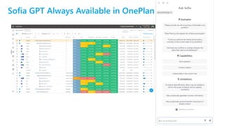 Sofia GPT Always Available in OnePlan
 