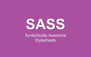 Supercharged HTML & CSS | PPT