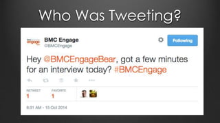 Who Was Tweeting?
 