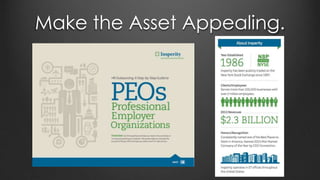 Make the Asset Appealing.
 