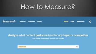 How to Measure?
 