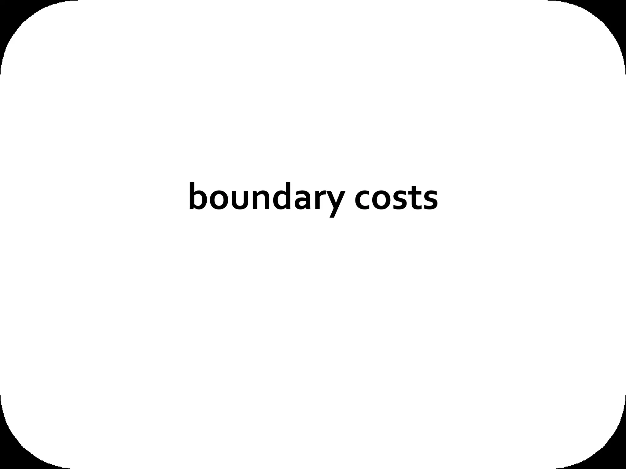 boundary costs 