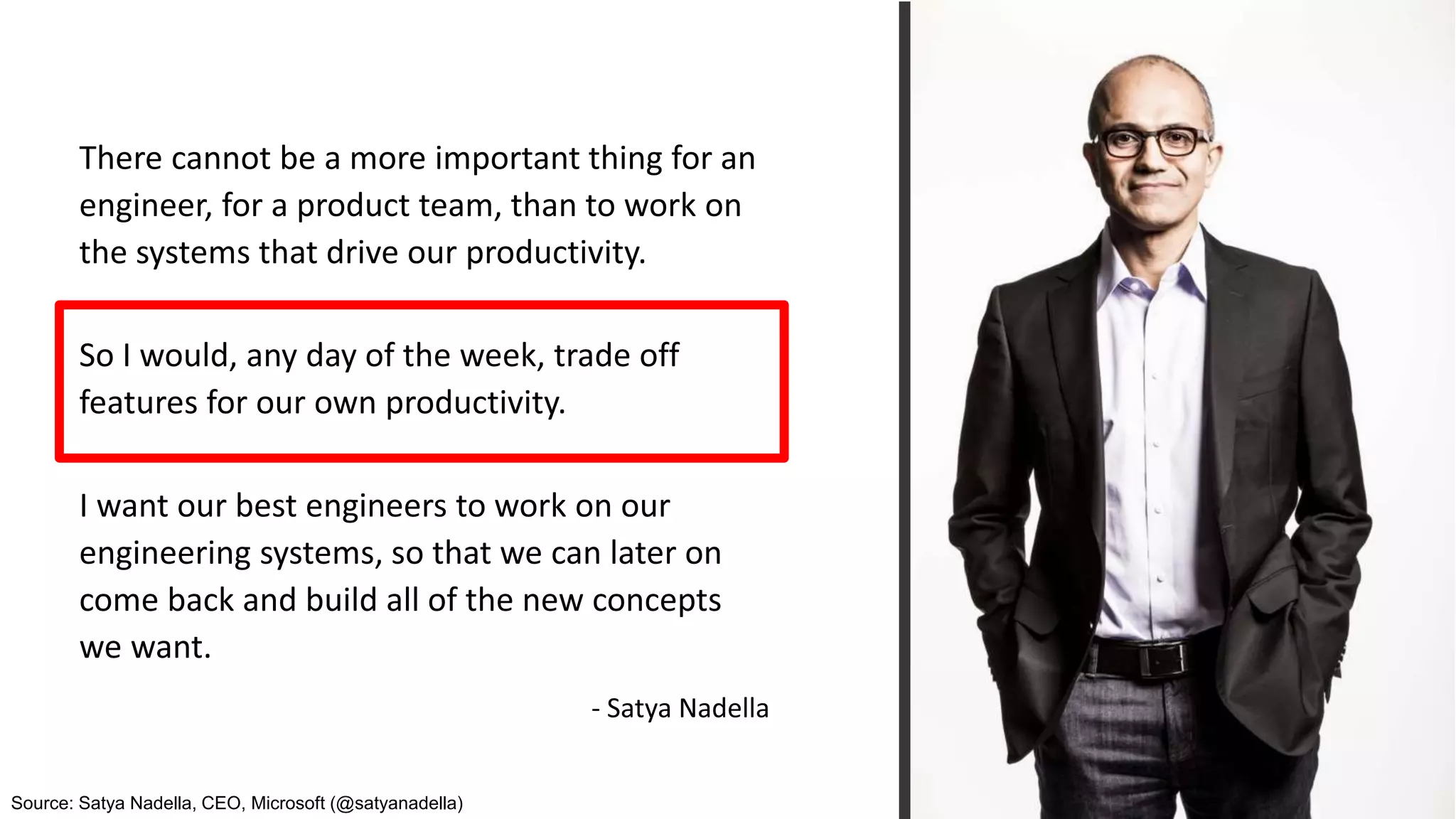 @RealGeneKimSource: Satya Nadella, CEO, Microsoft (@satyanadella)
 