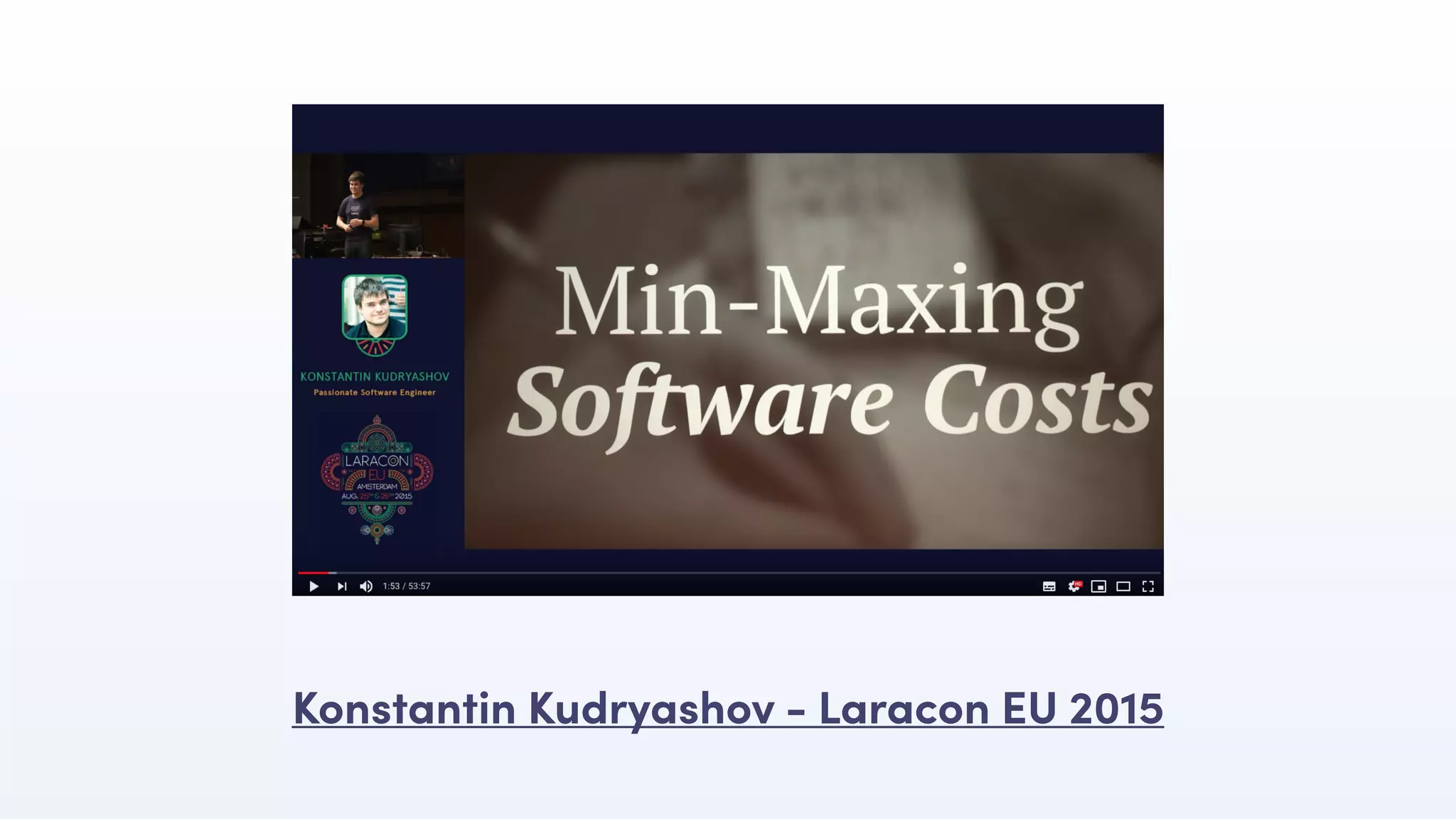 Konstantin Kudryashov - Laracon EU 2015
 