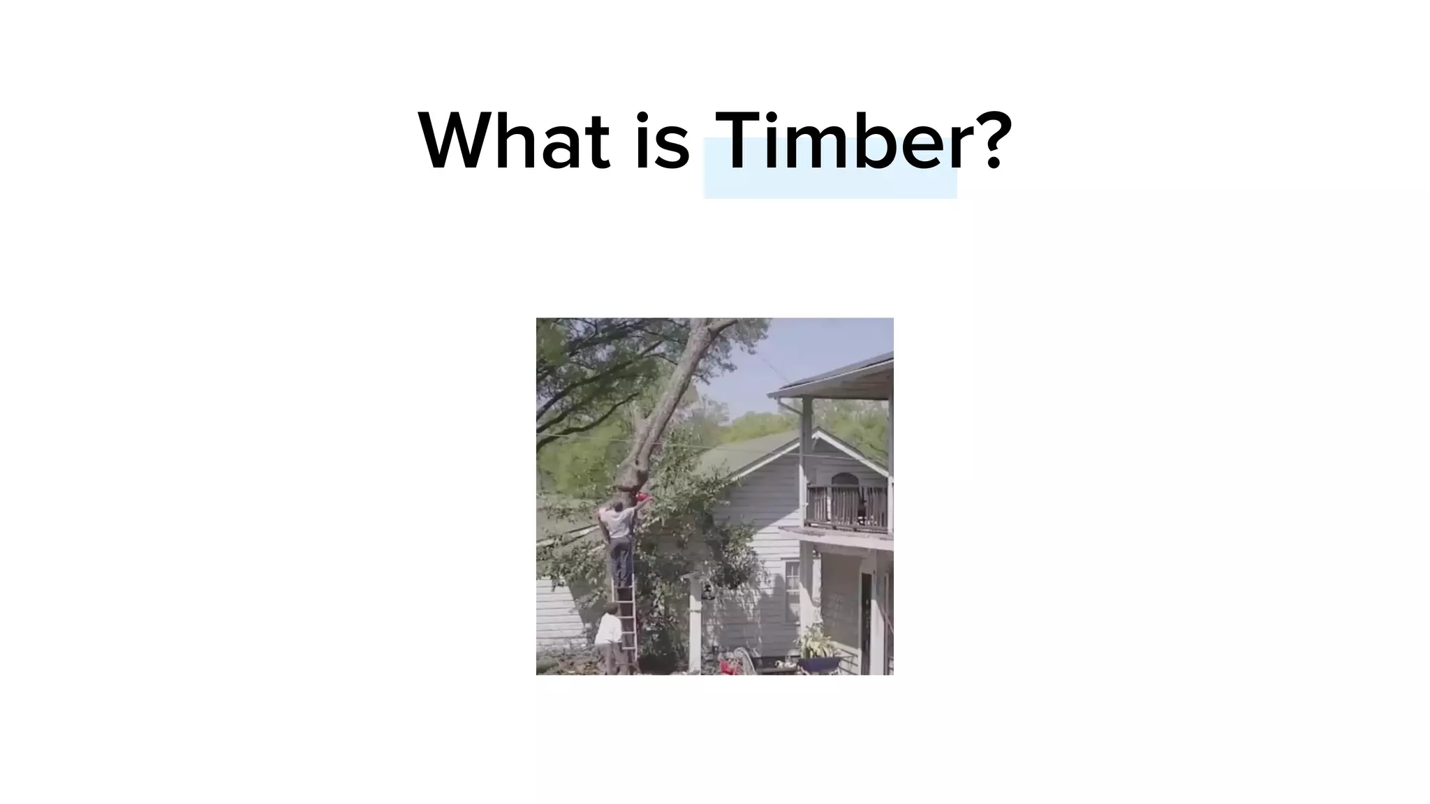 What is Timber?
 