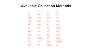Available Collection Methods
 
