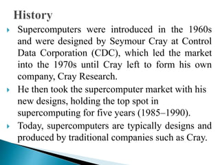 Super computer ppt | PPTX