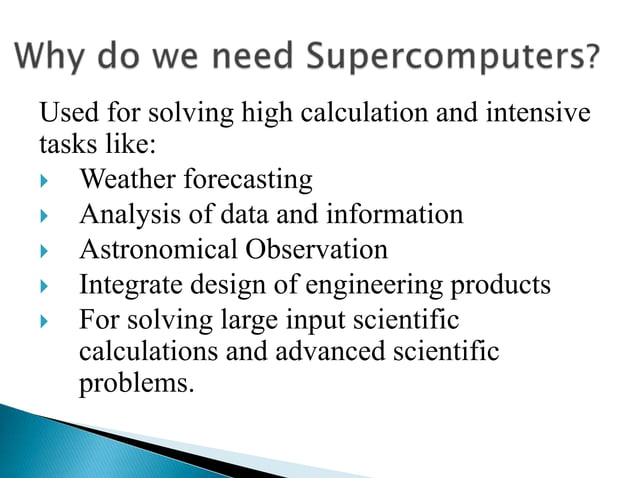 Super Computer Ppt Super Computer Ppt