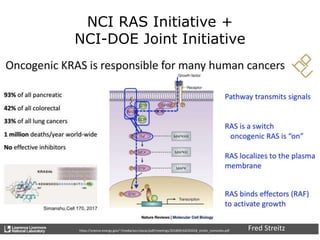 NCI RAS Initiative +
NCI-DOE Joint Initiative
https://science.energy.gov/~/media/ascr/ascac/pdf/meetings/201809/ASCR2018_streitz_nomovies.pdf Fred Streitz
 