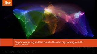 Supercomputing and the cloud – the next big paradigm shift?
Martin Hamilton
1BEAR Cloud Launch - University of Birmingham21/10/2016
 