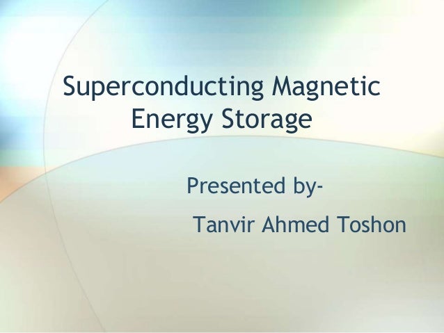 Superconducting magnetic energy storage