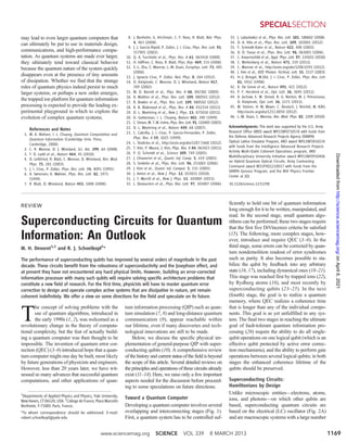 Superconducting qubits for quantum information an outlook | PDF