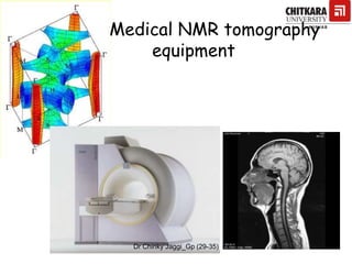 Medical NMR tomography
equipment
Dr Chinky Jaggi_Gp (29-35)
 
