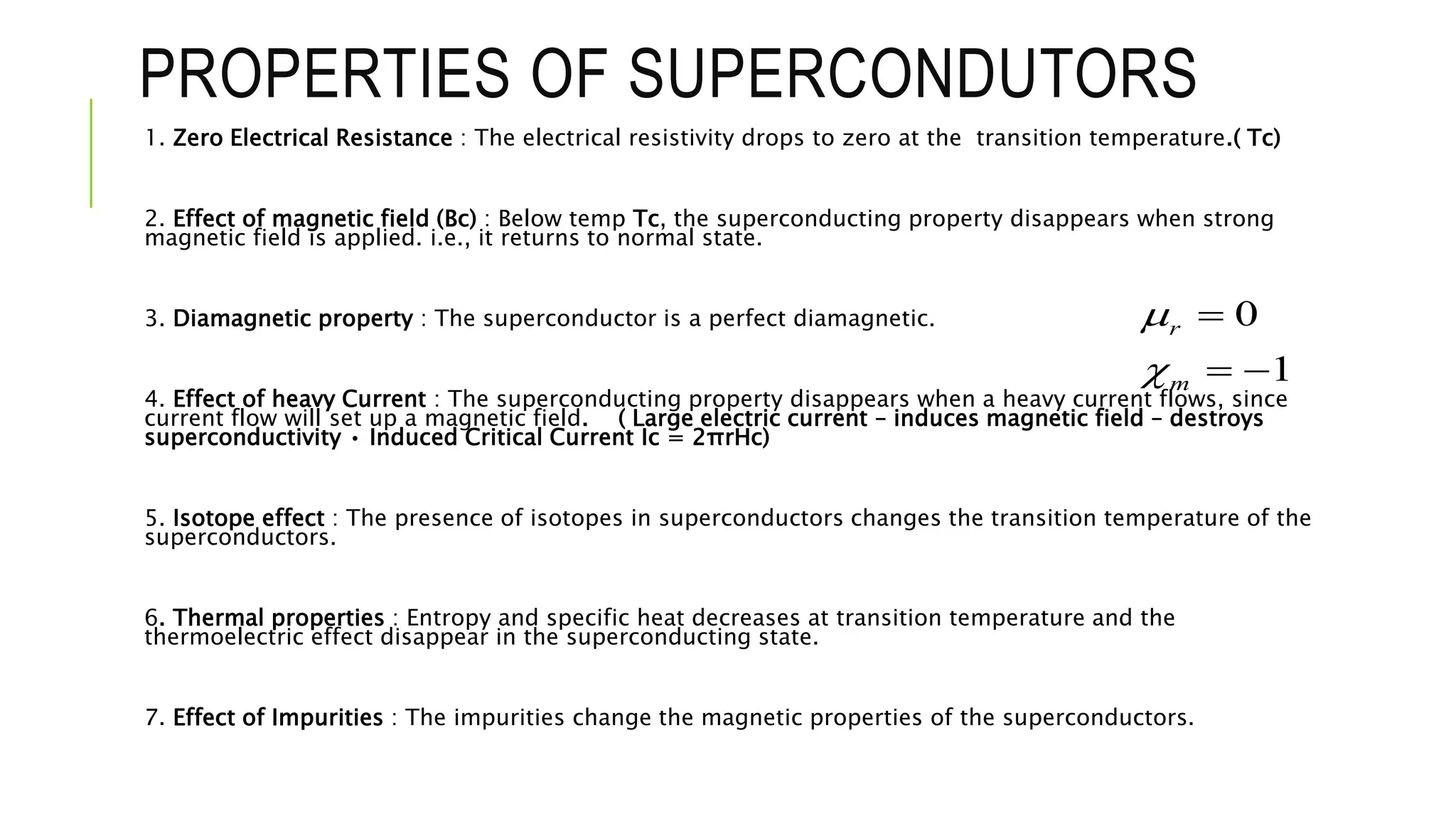 Superconductors | PPTX