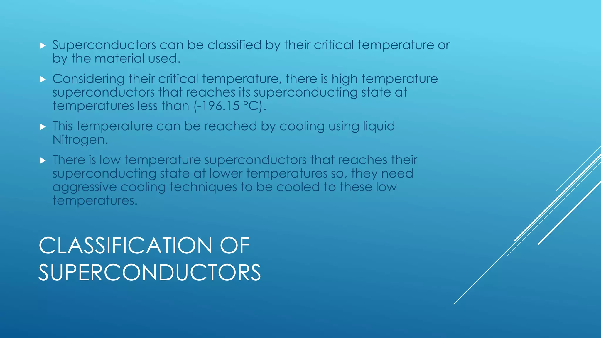 Superconductors presentation | PPTX