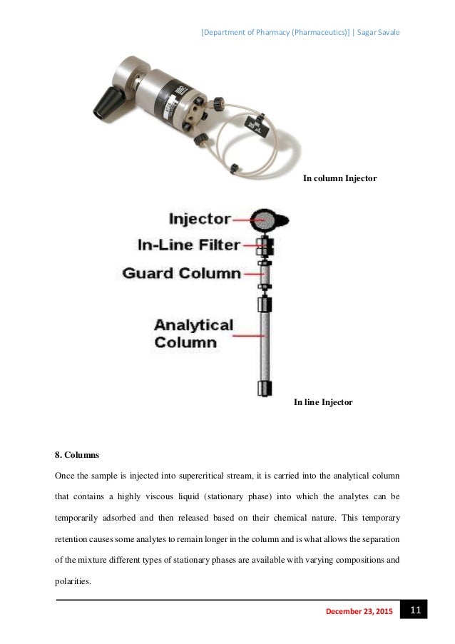 Supercritical fluid chromatography