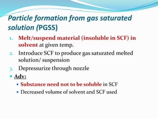 Scf Particle Super critical fluid (SCF) for nanotechnology | PPTX
