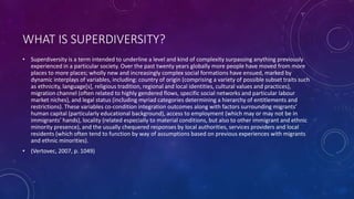 Supercomplexity Globalisation:Superdiversity, supercomplexity and TEFL | PPTX