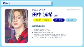 SUPER☆DRAGON 2nd Emotion だらし 田中洸希