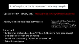 Large Scale Crash Dump Analysis with SuperDump | PPTX
