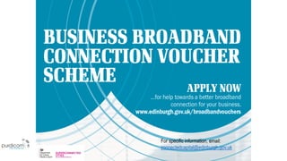 For specific information, email:
connectedcapital@edinburgh.gov.uk
 