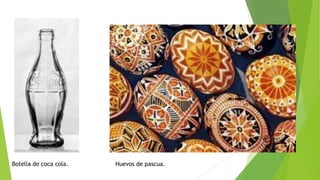 Botella de coca cola. Huevos de pascua.
 
