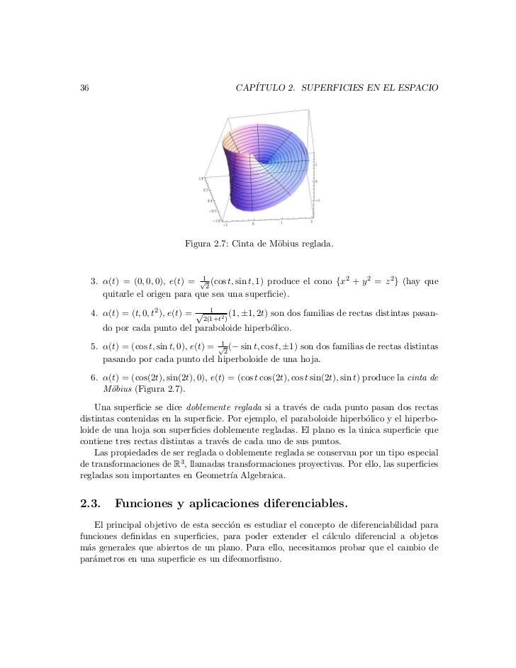 Superficies en el espacio (2)