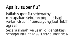 Understanding and Combating the Super Flu: Influenza A H3N2 Subclade K ...