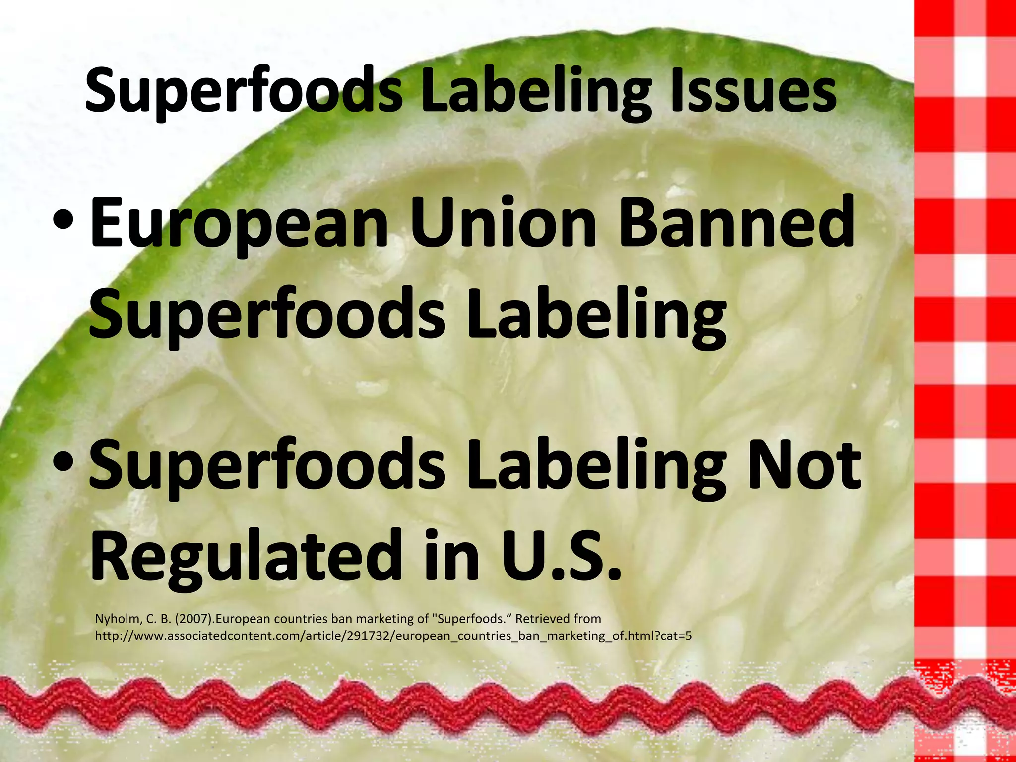 85% of Americans are still unaware or confused about “functional foods”Urala, N., Schultz, H., & Spinks, J. (2011). Consumer perceptions of “functional foods” in the United States. J. of Food Products Marketing, 17, 407-419. doi:10.1080/10454446.2011.583181