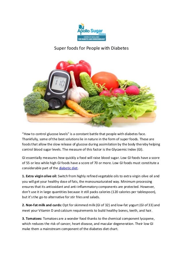 Super Foods For People With Diabetes