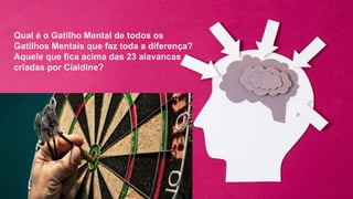 Qual é o Gatilho Mental de todos os
Gatilhos Mentais que faz toda a diferença?
Aquele que fica acima das 23 alavancas
criadas por Cialdine?
 