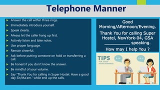 Super GSA Training (Hospitality Service Section) | PPTX