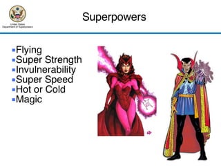 Superhero Academy Opening Lecture | PPT