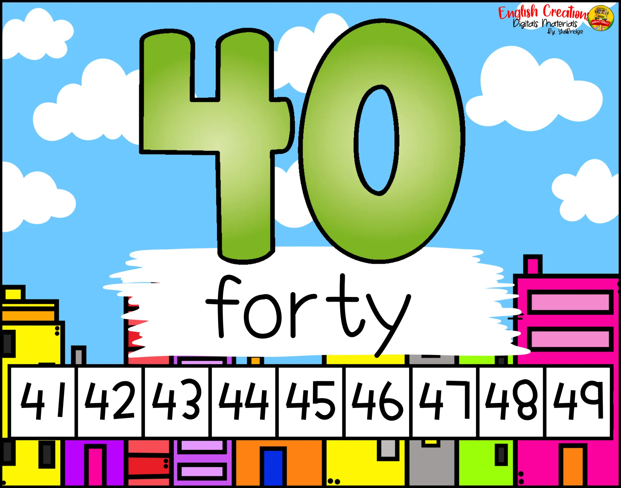 Numbers in English 1-10 ppt. Power Point | PDF