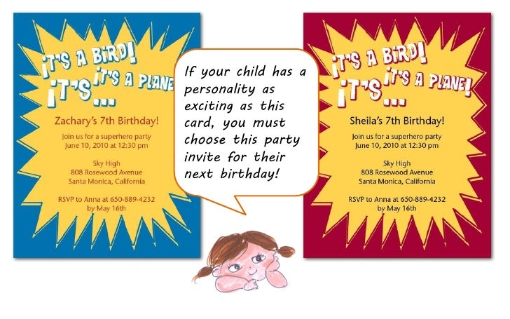 superhero party invites